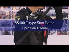 Baton Stun Listrik Baton Polisi Tipe T Dengan Indikator Cahaya Untuk Penegakan Hukum