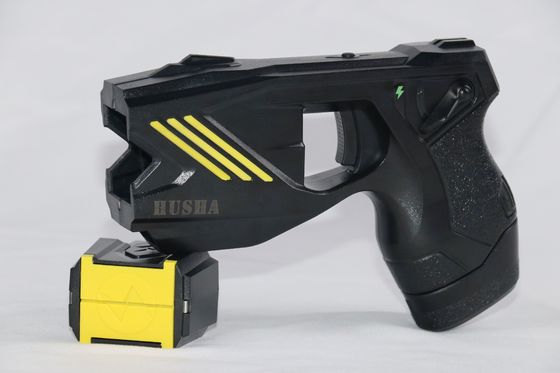 Beli HUSHA TX100P Waterproof IP57 Stun Gun dengan 55KV output tegangan dan baterai isi ulang untuk penegak hukum pembuatan online