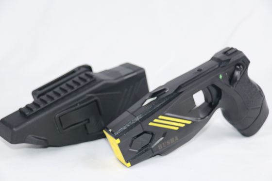 Beli HUSHA TX100P Stun Gun Bluetooth dengan Aktivasi BWC, Tahan Air IP57, dan Tegangan Output 55KV untuk Penegak Hukum pembuatan online